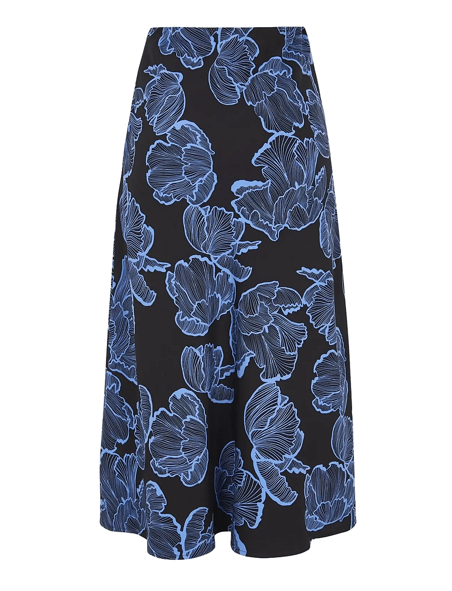 Soft Rebels - SRHanni Midi Skirt - vidutinio ilgio sijonai - flower frill black - 2