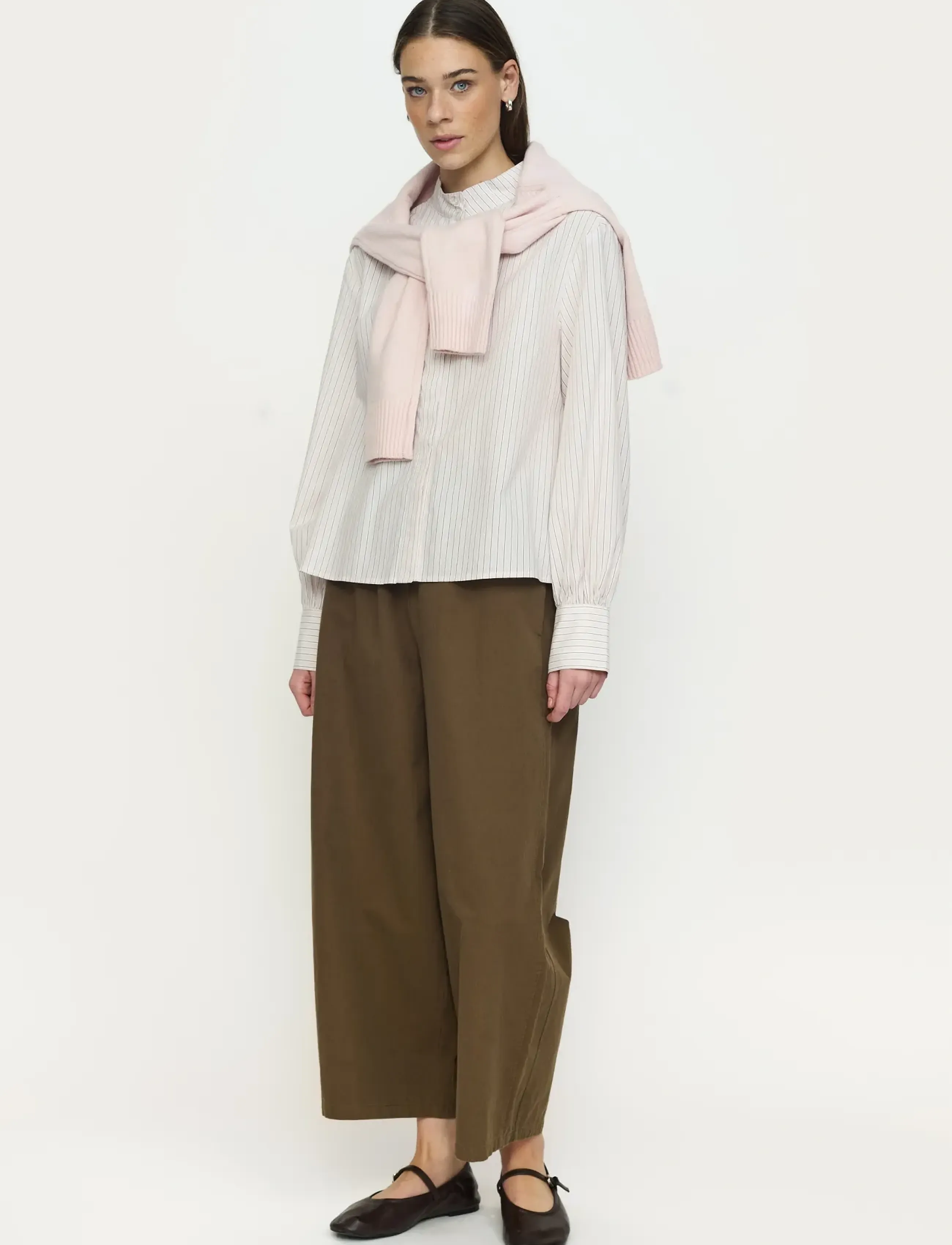 Soft Rebels Srtabita Relaxed Pant, XS, Khaki green, Bukser > Brede Ben, Dame