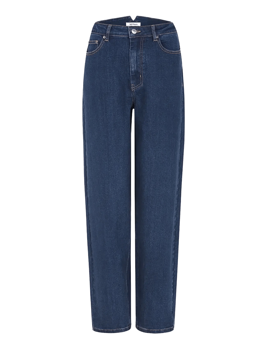 Soft Rebels - SRCaja Jeans - barrel jeans - dark denim blue - 1