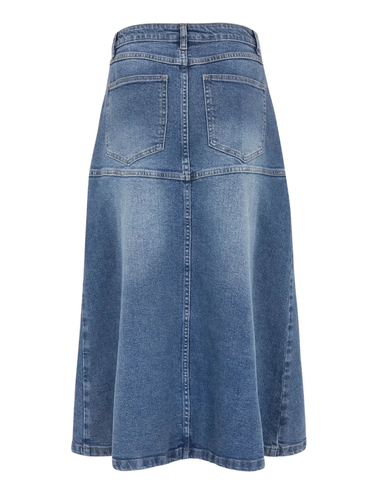 Soft Rebels - SRWilla Midi Skirt Denim - denimnederdele - true blue - 2
