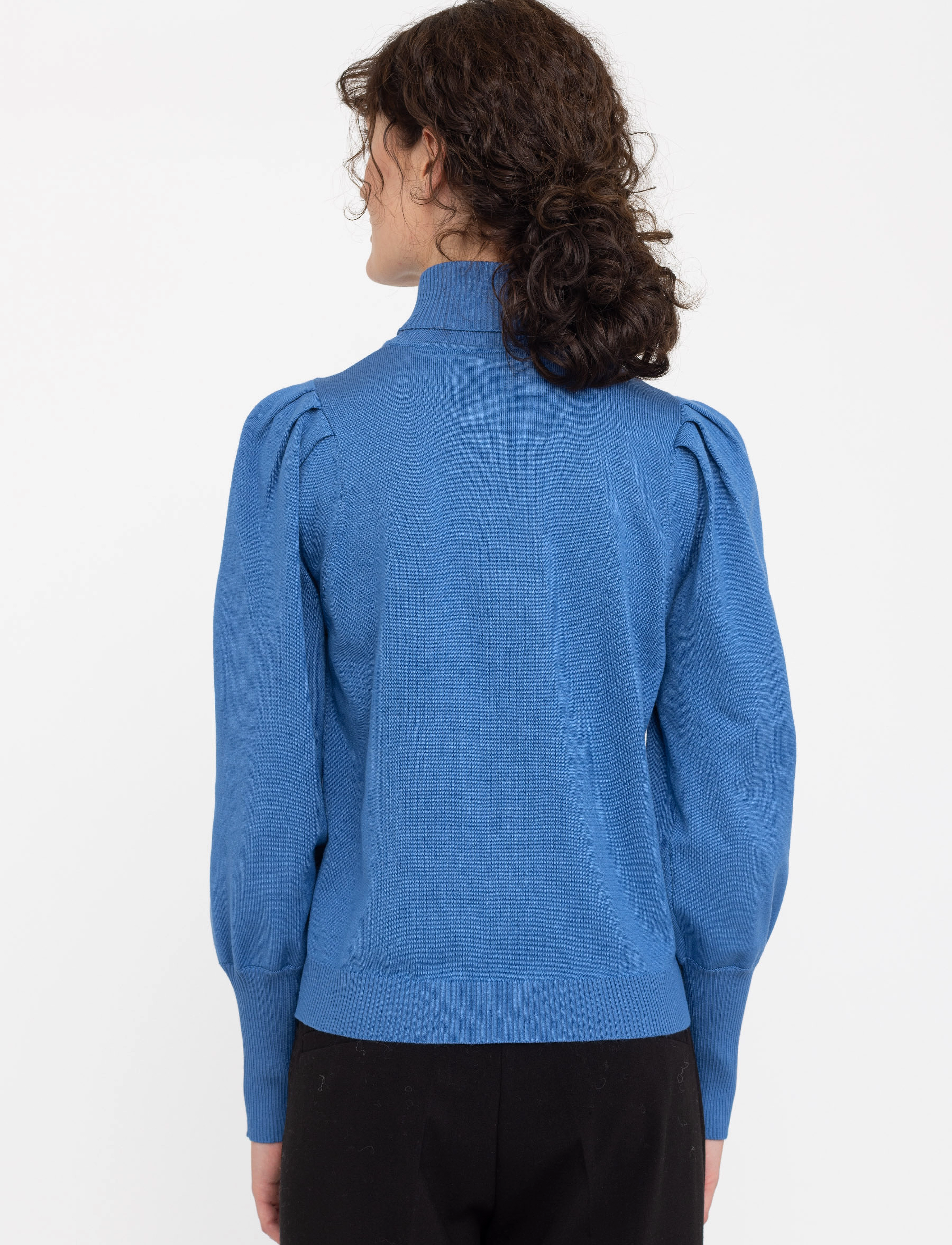 Soft Rebels - Leana Roll Neck Knit - palace blue - 3