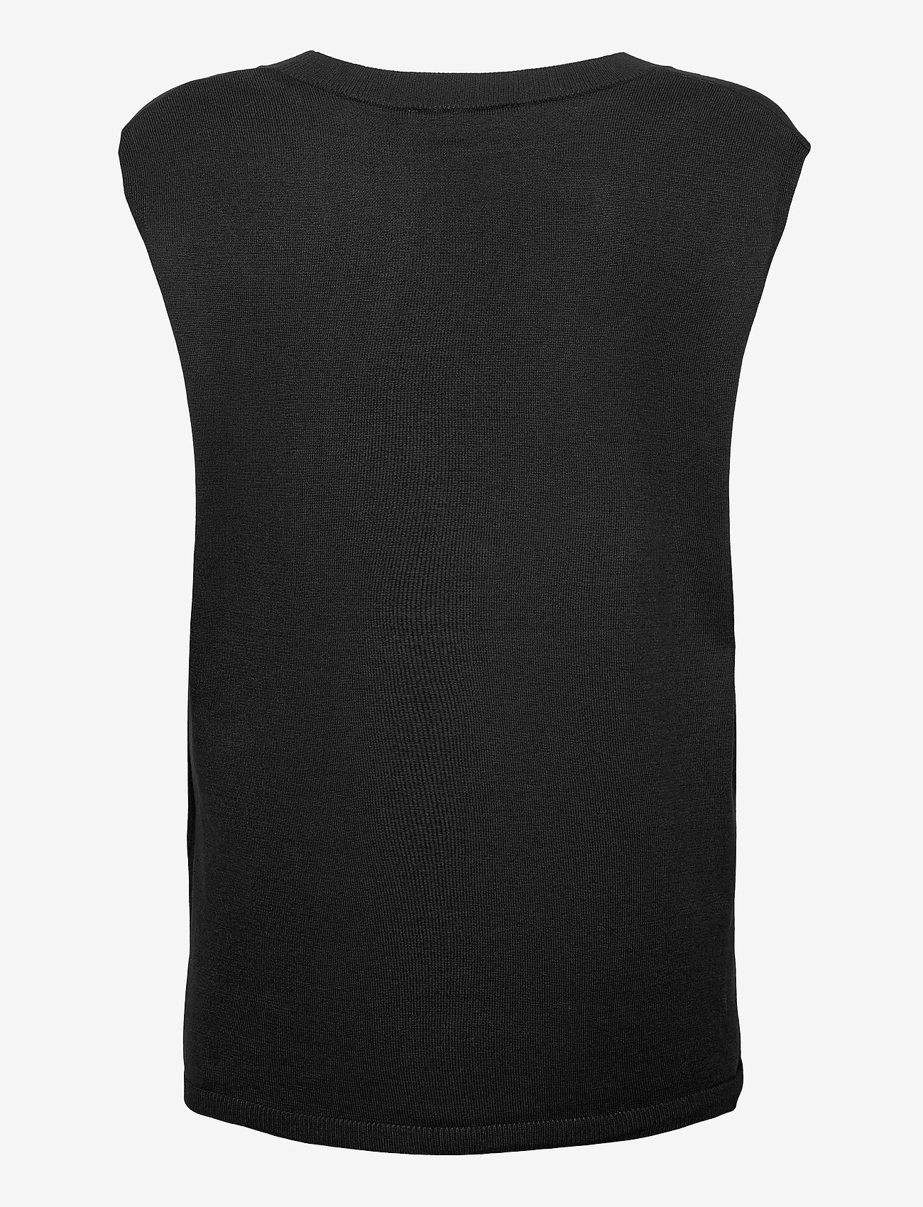 Soft Rebels - SRMarla V-neck Loose Fit Knit Vest - laagste prijzen - black - 1