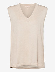 Soft Rebels - SRMarla V-neck Loose Fit Knit Vest - lowest prices - whitecap gray - 0