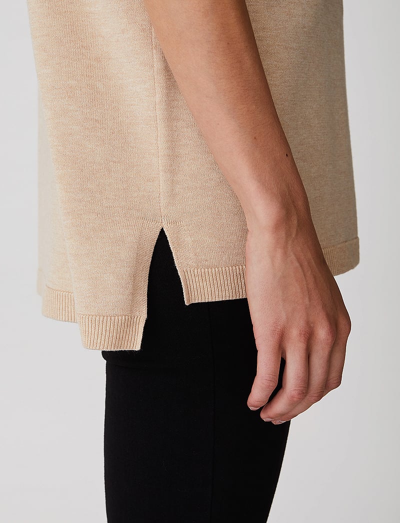 Soft Rebels - SRMarla V-neck Loose Fit Knit Vest - stickade västar - whitecap gray - 4