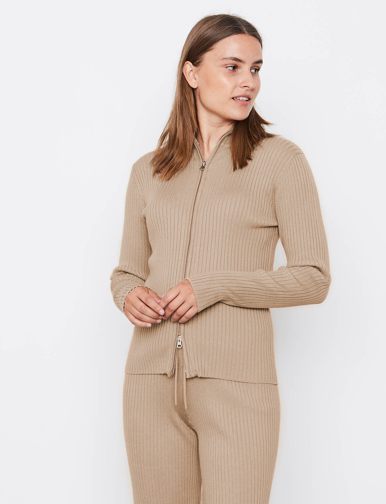 Soft Rebels - SRAron Zip Cardigan Knit - brush - 3