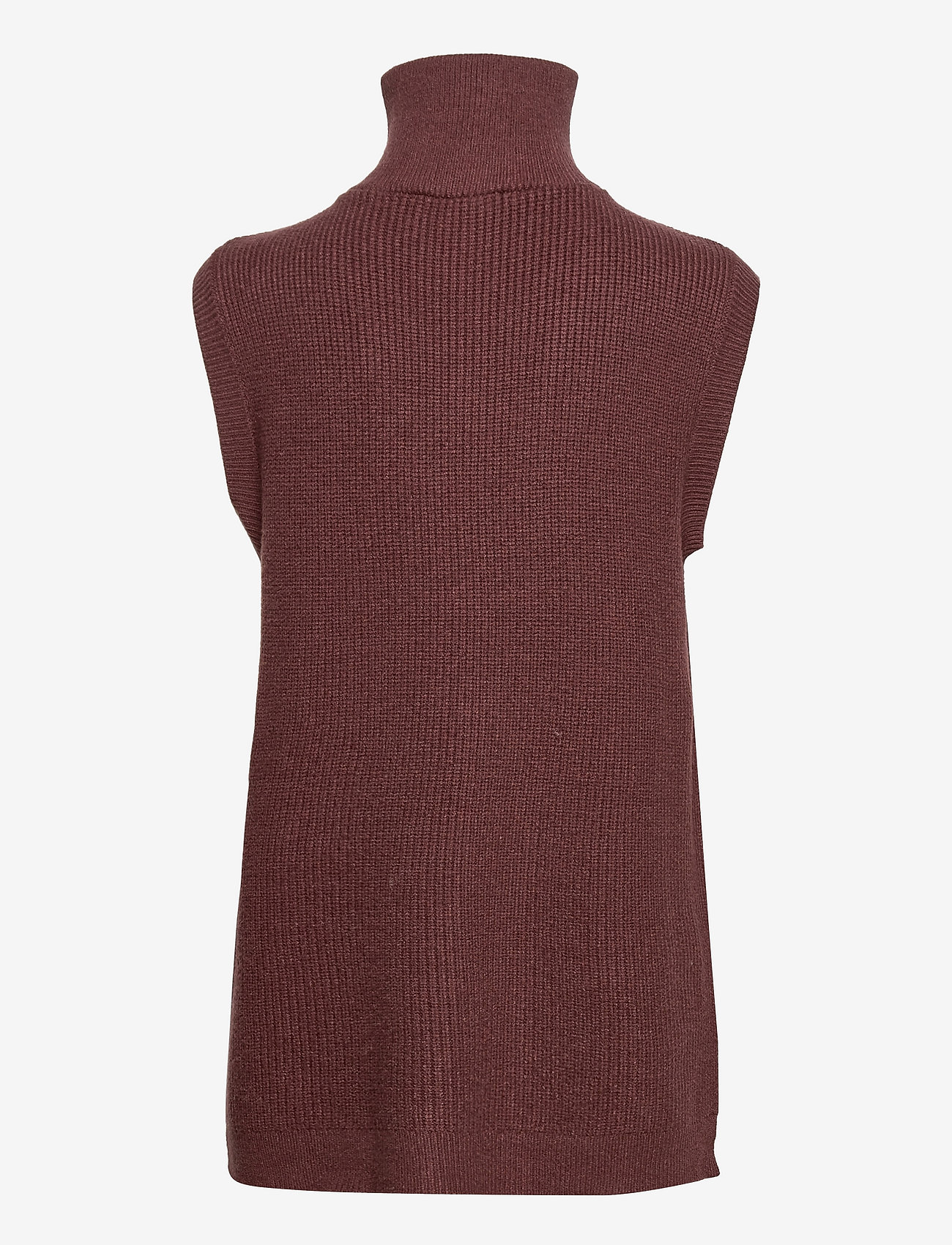 Soft Rebels - SRJenny Zip Vest Knit - shaved chocolate - 1