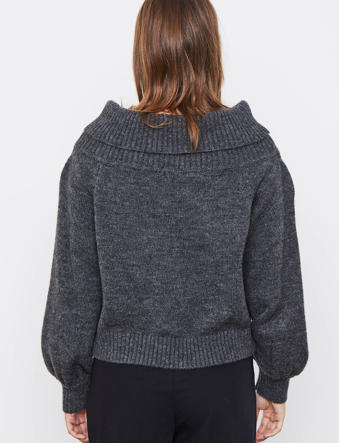 Soft Rebels - SRLouisa Off-Shoulder Knit - magnet - 4