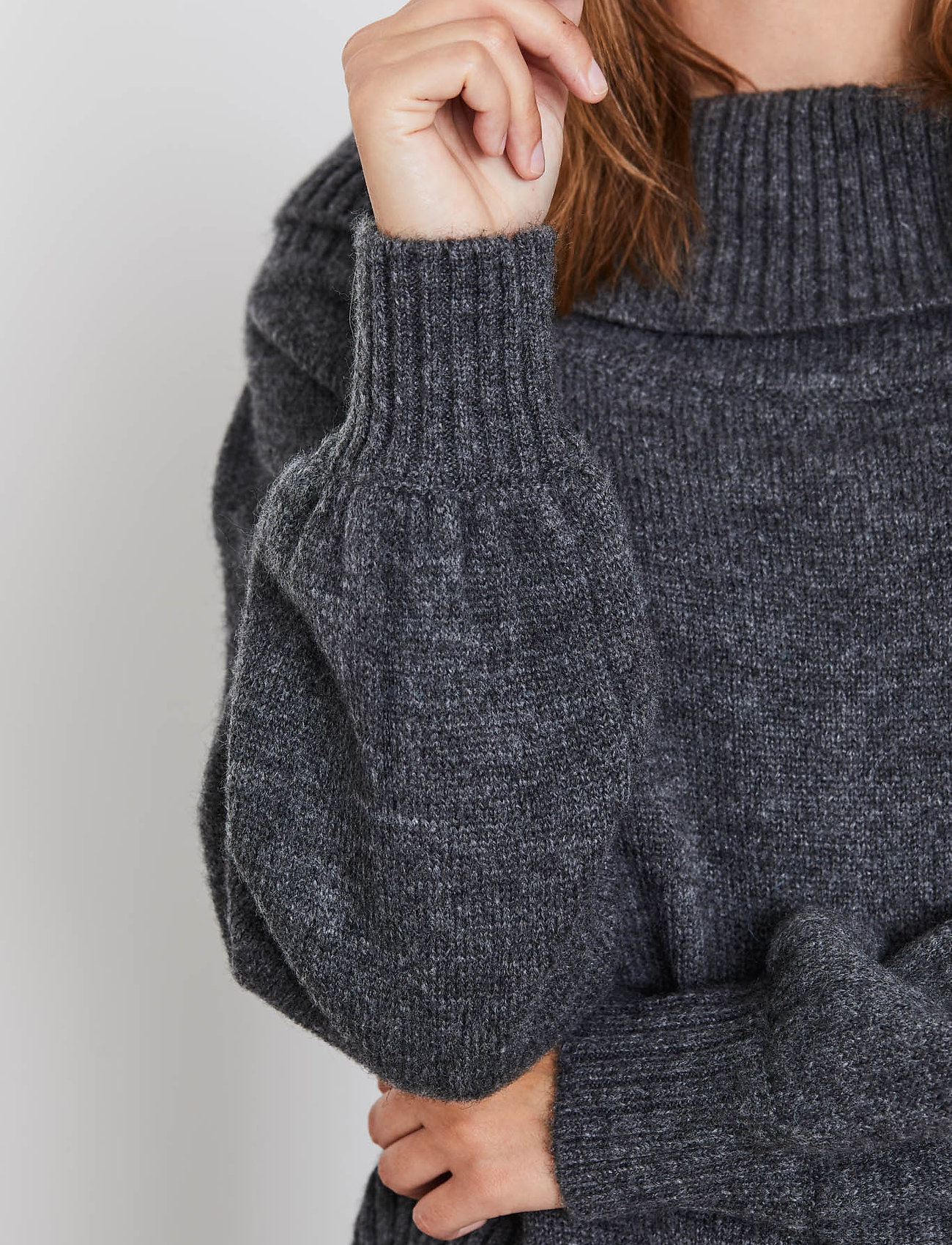 Soft Rebels - SRLouisa Off-Shoulder Knit - magnet - 5