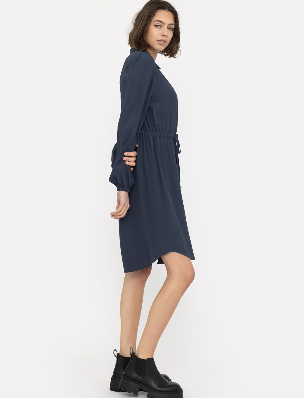 Soft Rebels - SRAnna Dress - skjortklänningar - total eclipse - 5