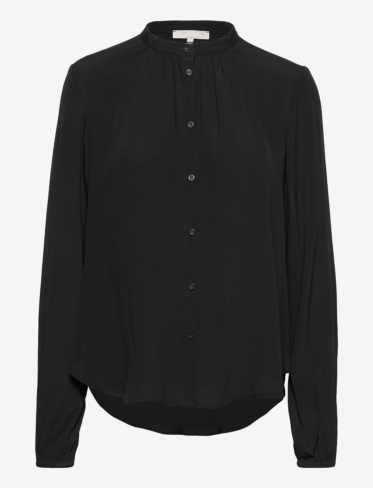 Soft Rebels - SRAnna Shirt - long-sleeved blouses - black - 0