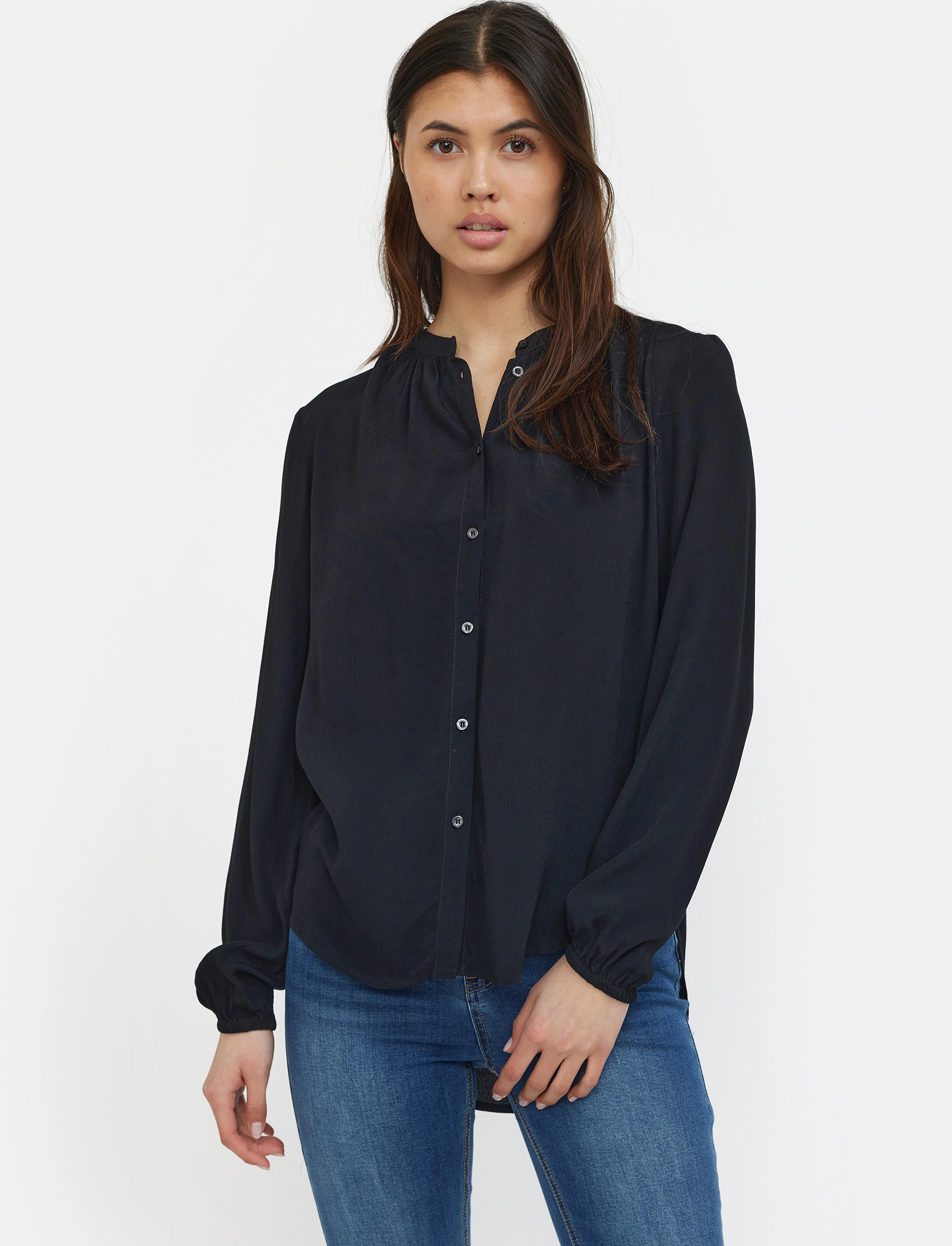 Soft Rebels Sranna Shirt, XS, Black, Bluser > Langærmede, Dame