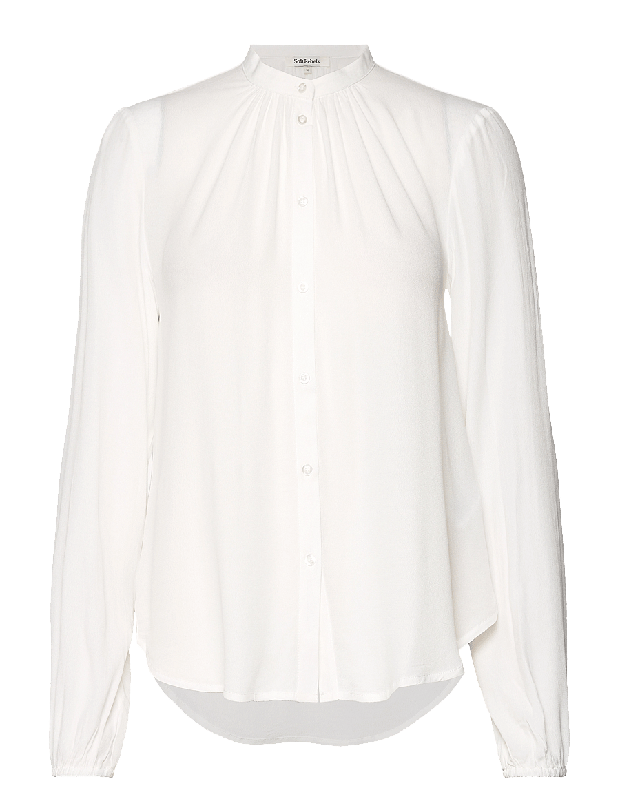 Soft Rebels - SRAnna Shirt - long sleeved blouses - snow white / off white - 1