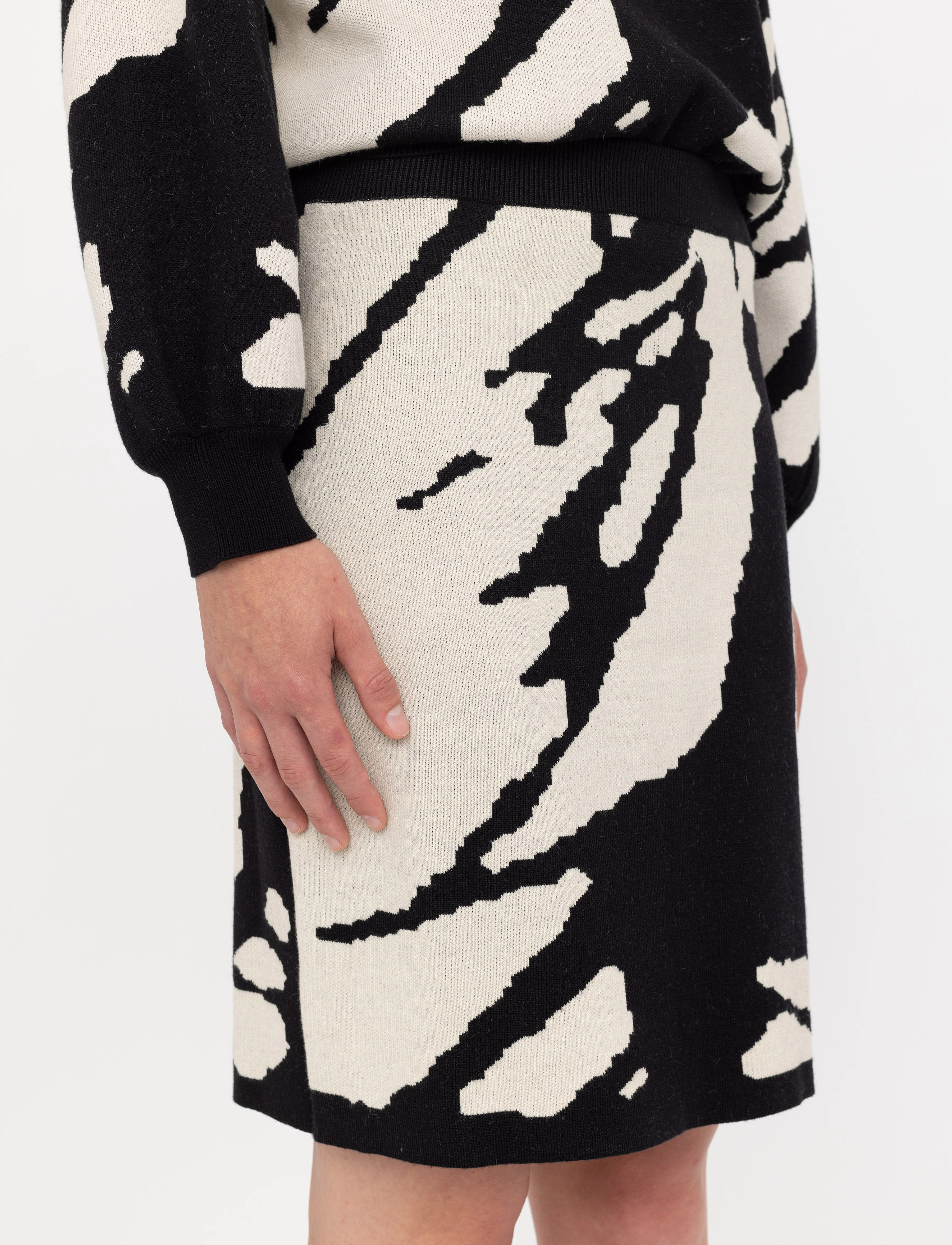 Soft Rebels - SRScape Jacquard Skirt Knit - sandshell - 5