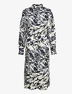SRMila Midi Shirt Dress - LANDSCAPE PRINT SANDSHELL