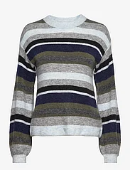 Soft Rebels - SRAllison multi Blouse knit - tröjor - multi delft - 0