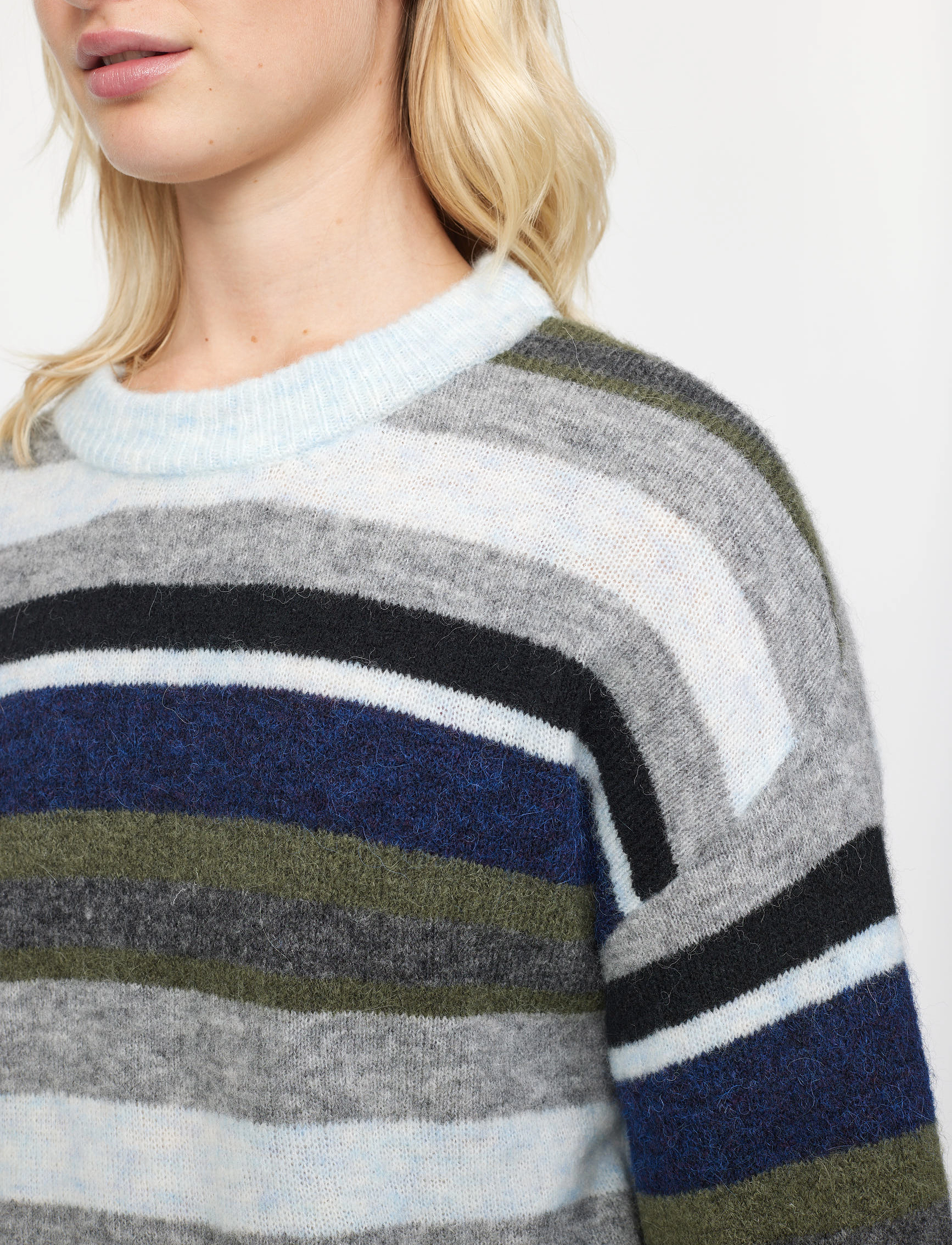 Soft Rebels - SRAllison multi Blouse knit - pullover - multi delft - 3
