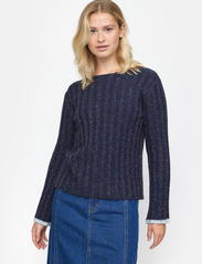 Soft Rebels - SRCeline Blouse Knit - sweaters - dress blues - 2