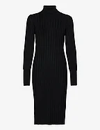 SRFelina Rollneck Dress Knit - BLACK