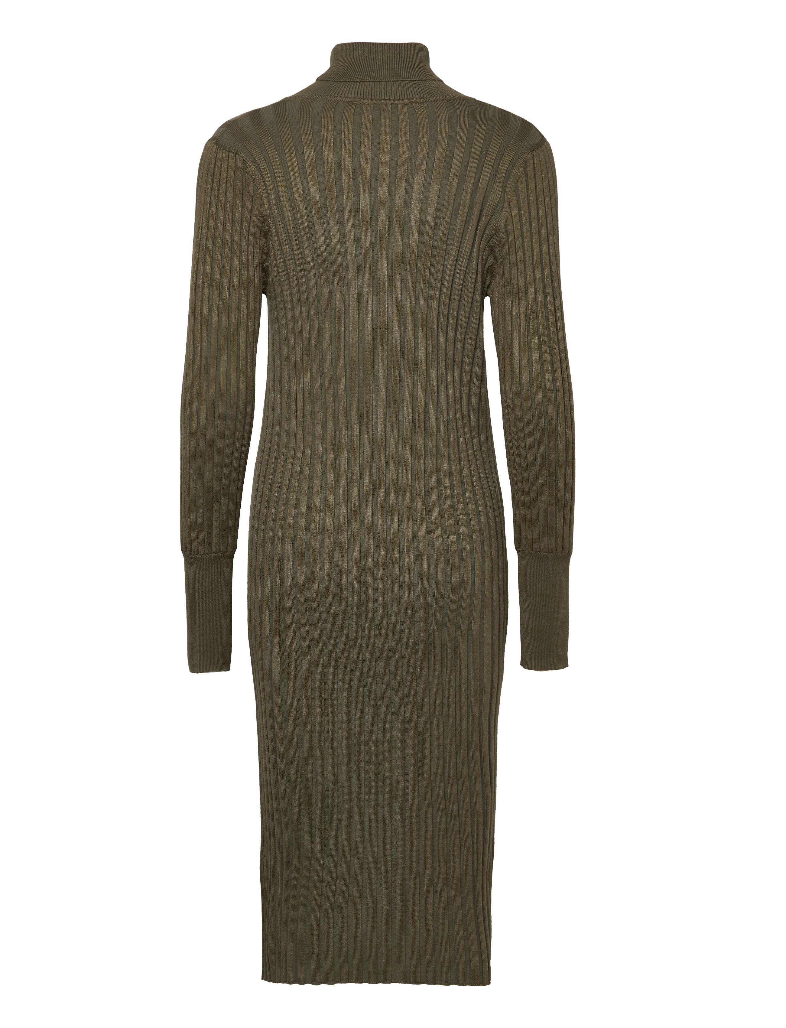 Soft Rebels - SRFelina Rollneck Dress Knit - strikkjoler - burnt olive - 2
