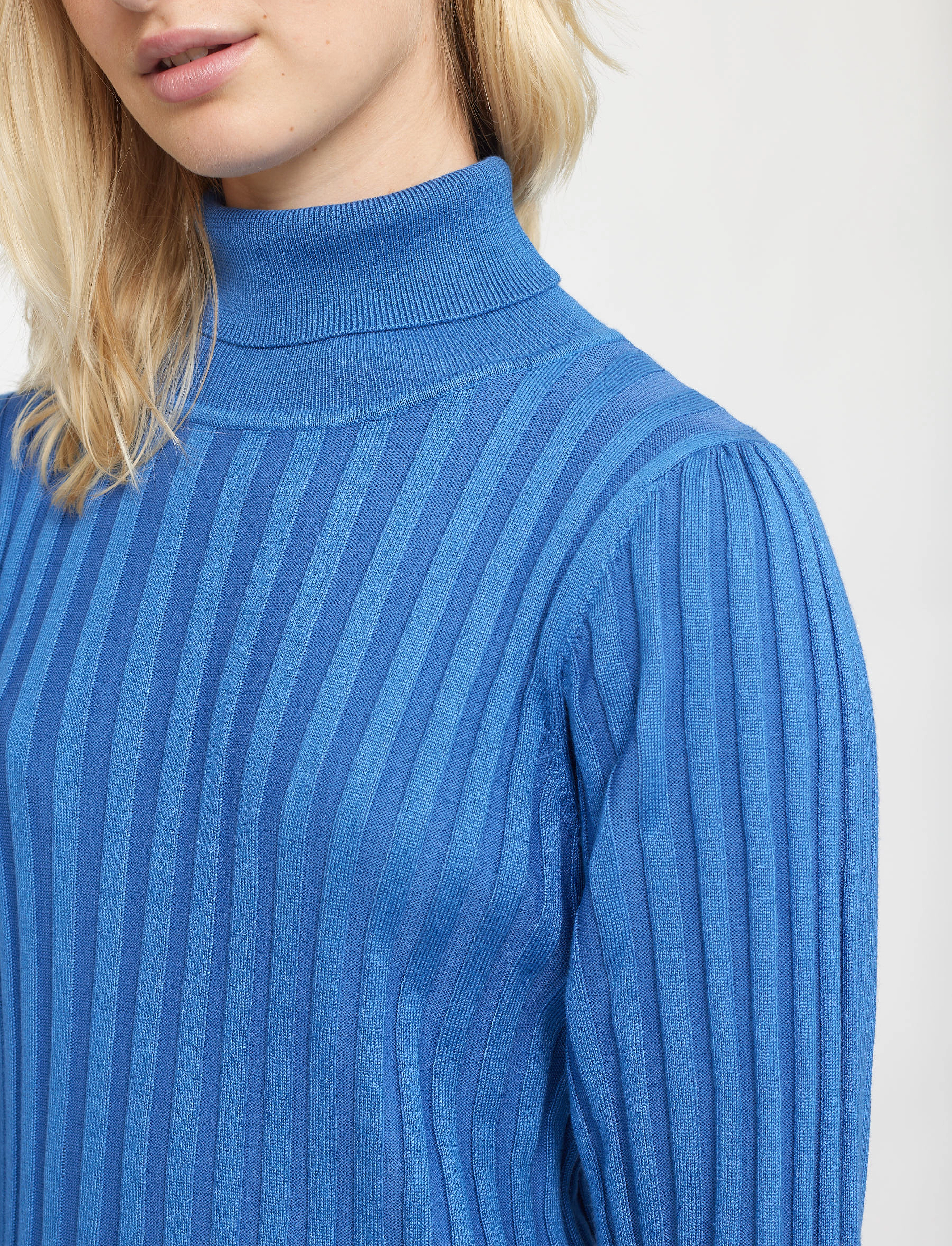 Soft Rebels - SRFelina Rollneck Dress Knit - kootud kleidid - delft - 4
