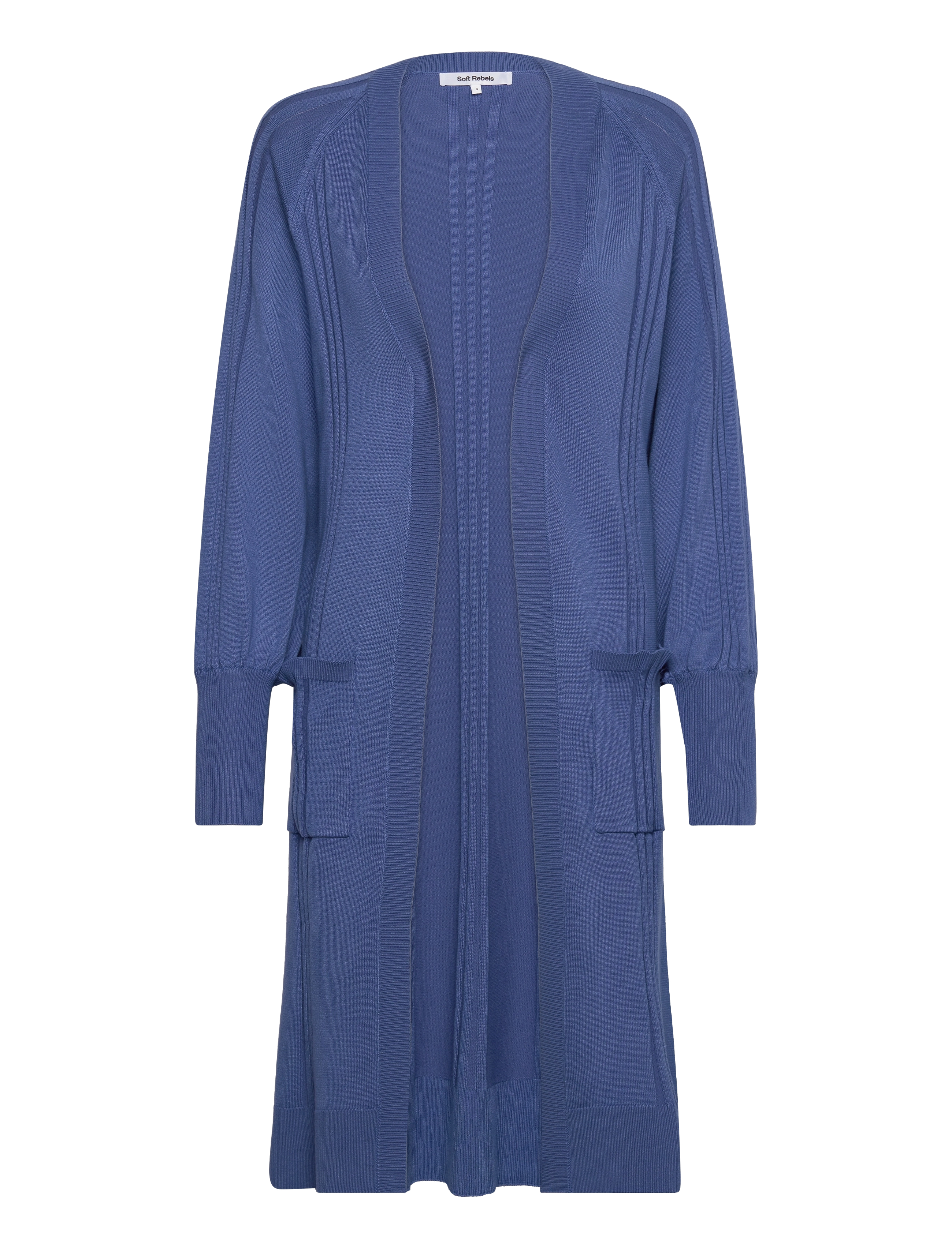 SOFT REBELS Srmorgan Long Cardigan Knit Blau - XS - Damen