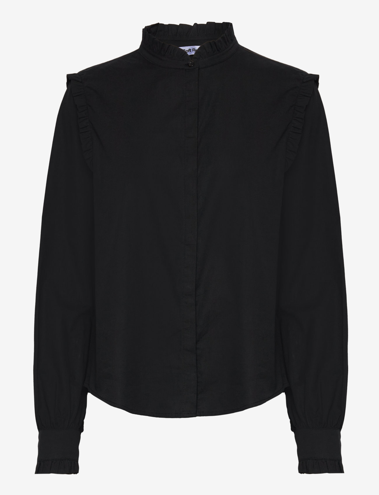 Soft Rebels - SRIndia Shirt Solid - langærmede bluser - black - 0