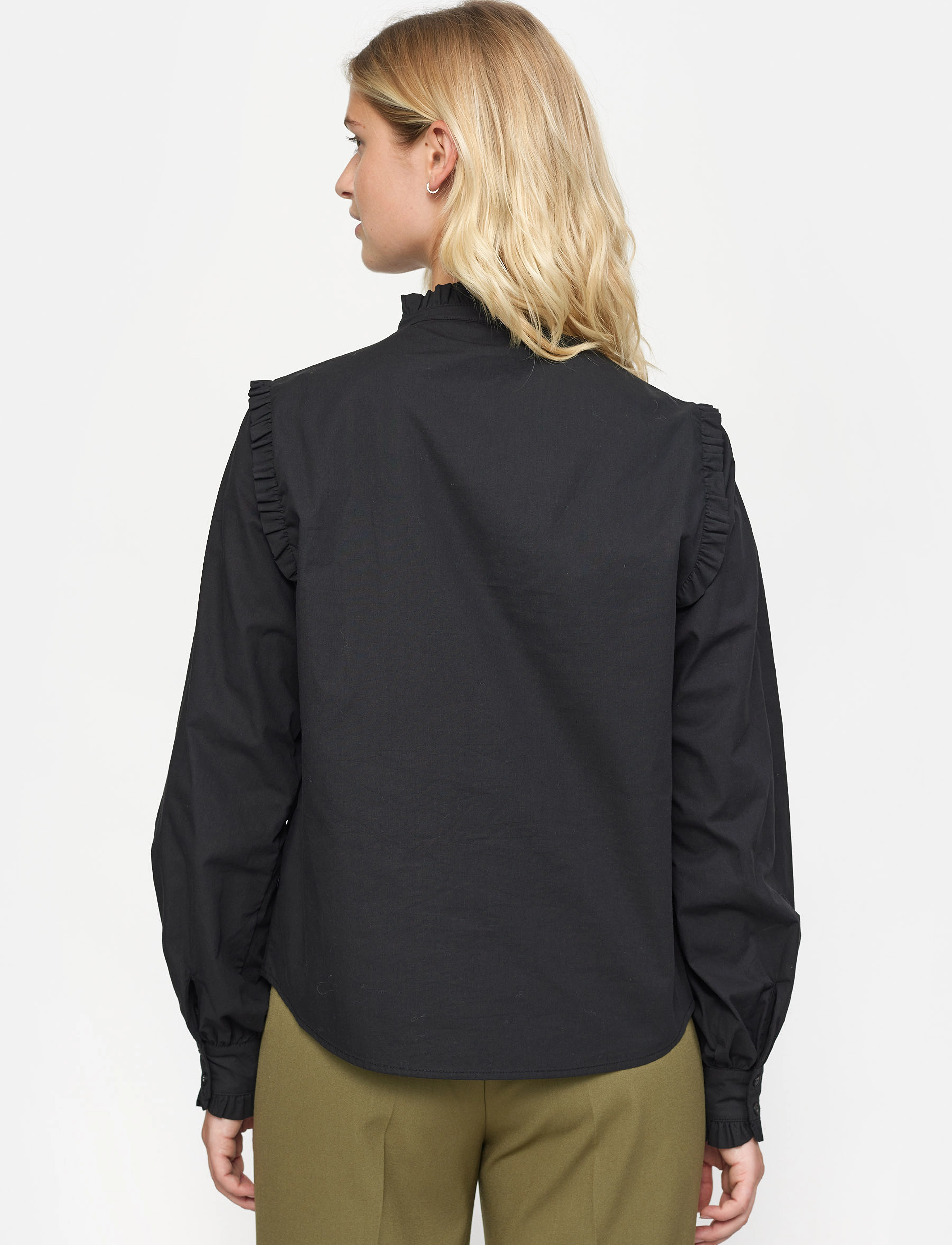 Soft Rebels - SRIndia Shirt Solid - langærmede bluser - black - 3
