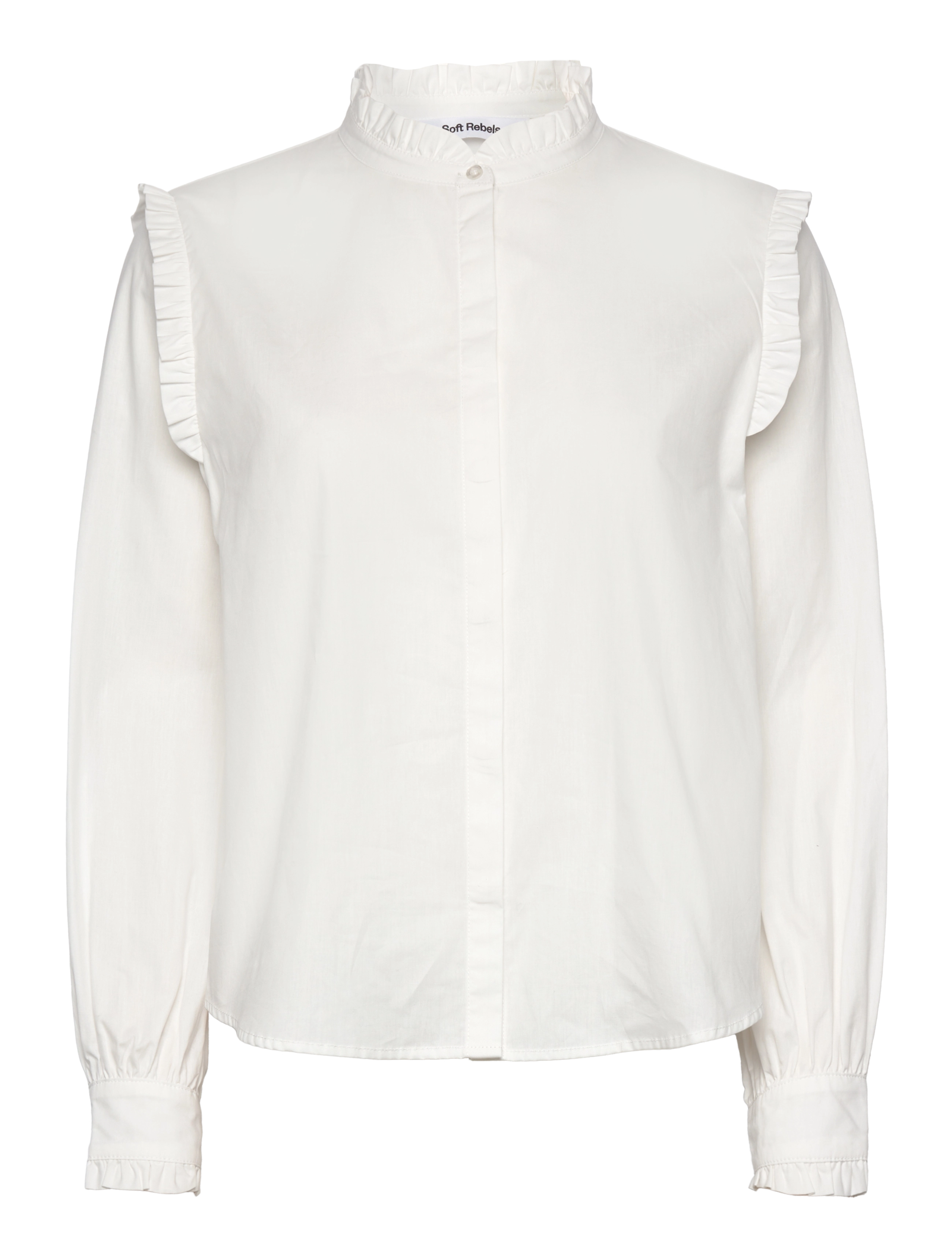 SOFT REBELS Srindia Shirt Solid Weiß - XS - Damen