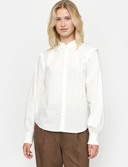 Soft Rebels - SRIndia Shirt Solid - long sleeved blouses - snow white - 0