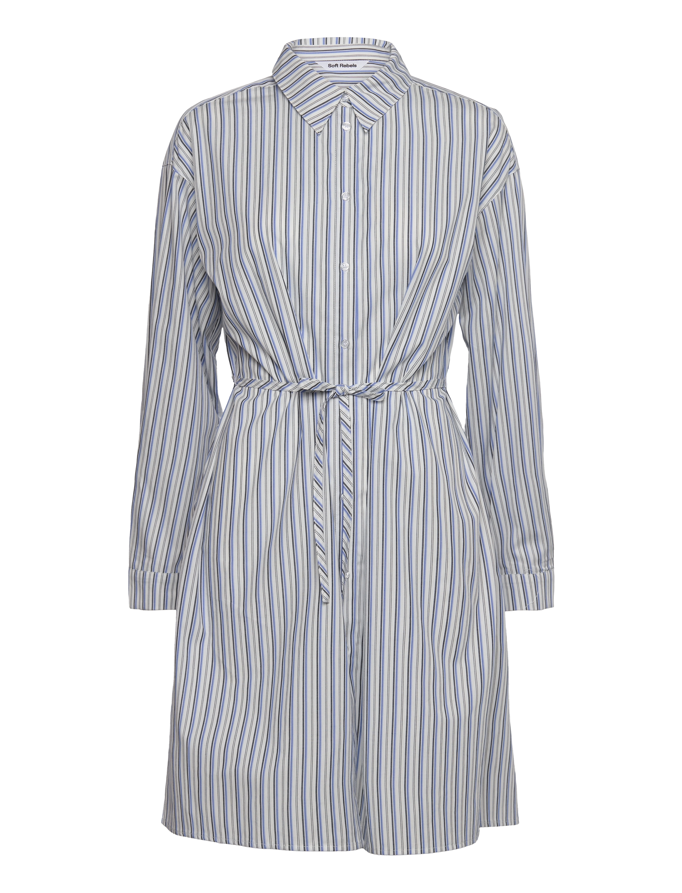 SOFT REBELS Srinoa Long Shirt Blau - M - Damen