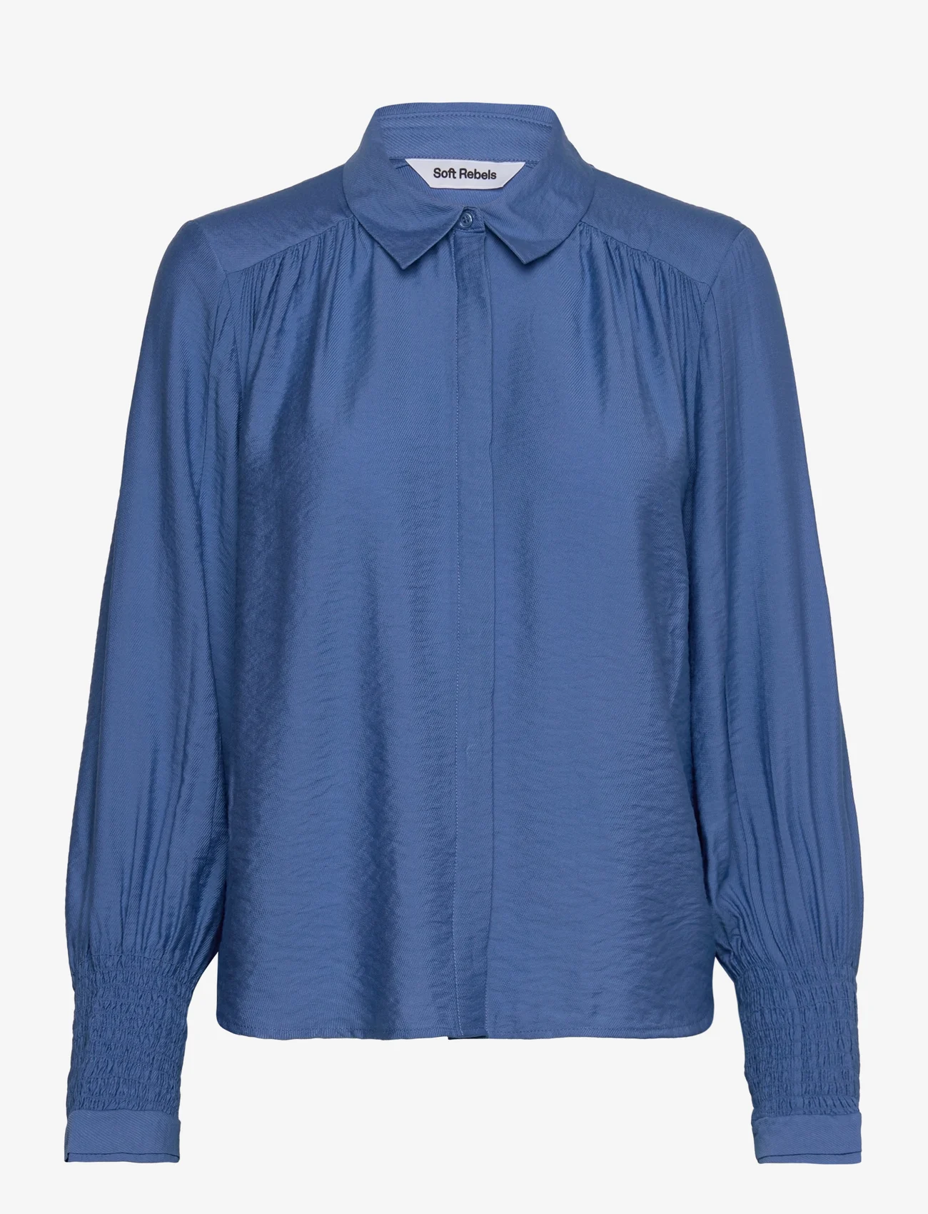 Soft Rebels - SRTasha Shirt - long-sleeved blouses - delft - 0