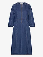 SRMariana Midi Dress - DARK BLUE DENIM