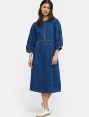 Soft Rebels - SRMariana Midi Dress - denim dresses - dark blue denim - 2