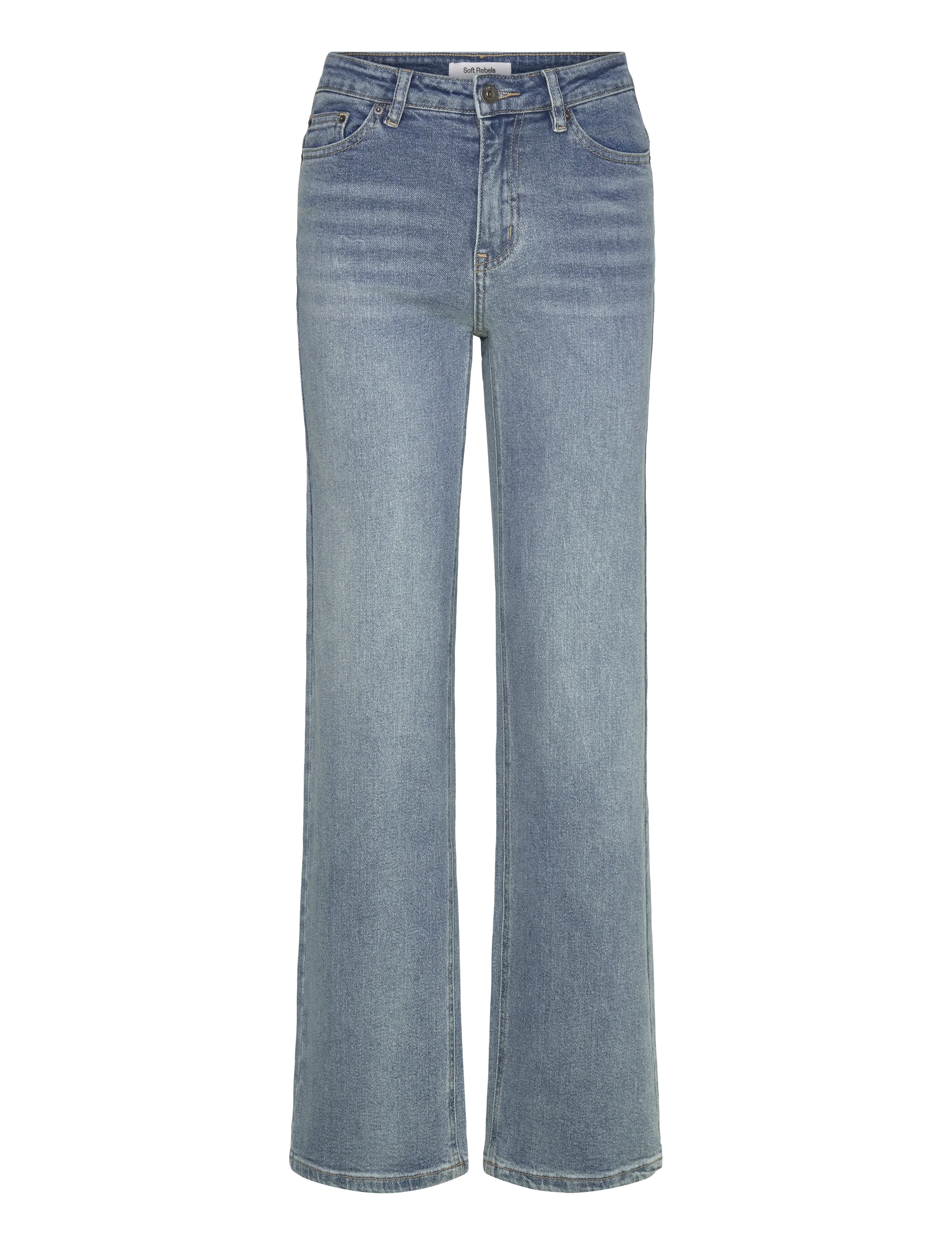 Soft Rebels SRWilla Midwaist Wide Jeans - Kleidung - 430 TRUE BLUE / blue