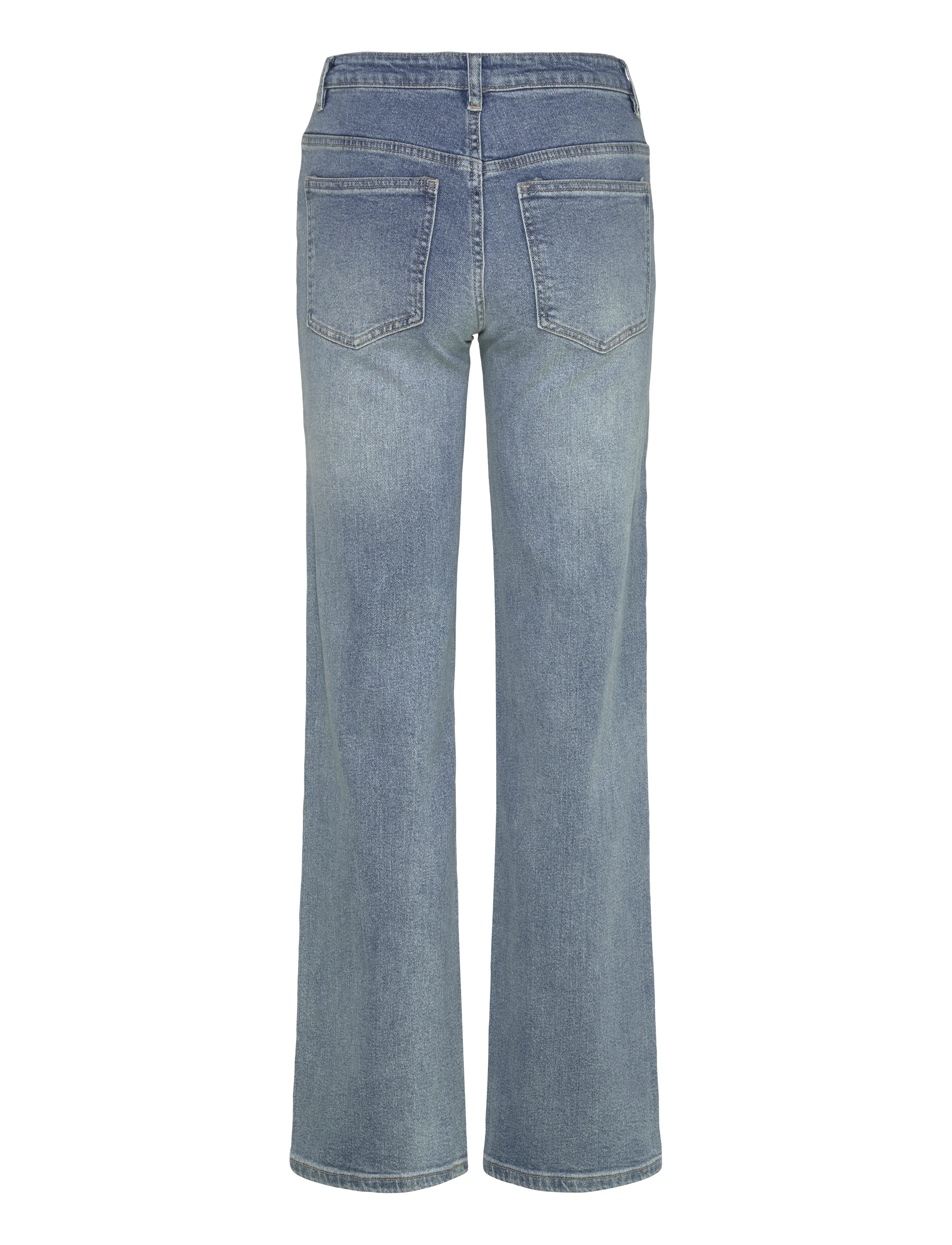 Soft Rebels - SRWilla Midwaist Wide Jeans - 430 true blue - 1