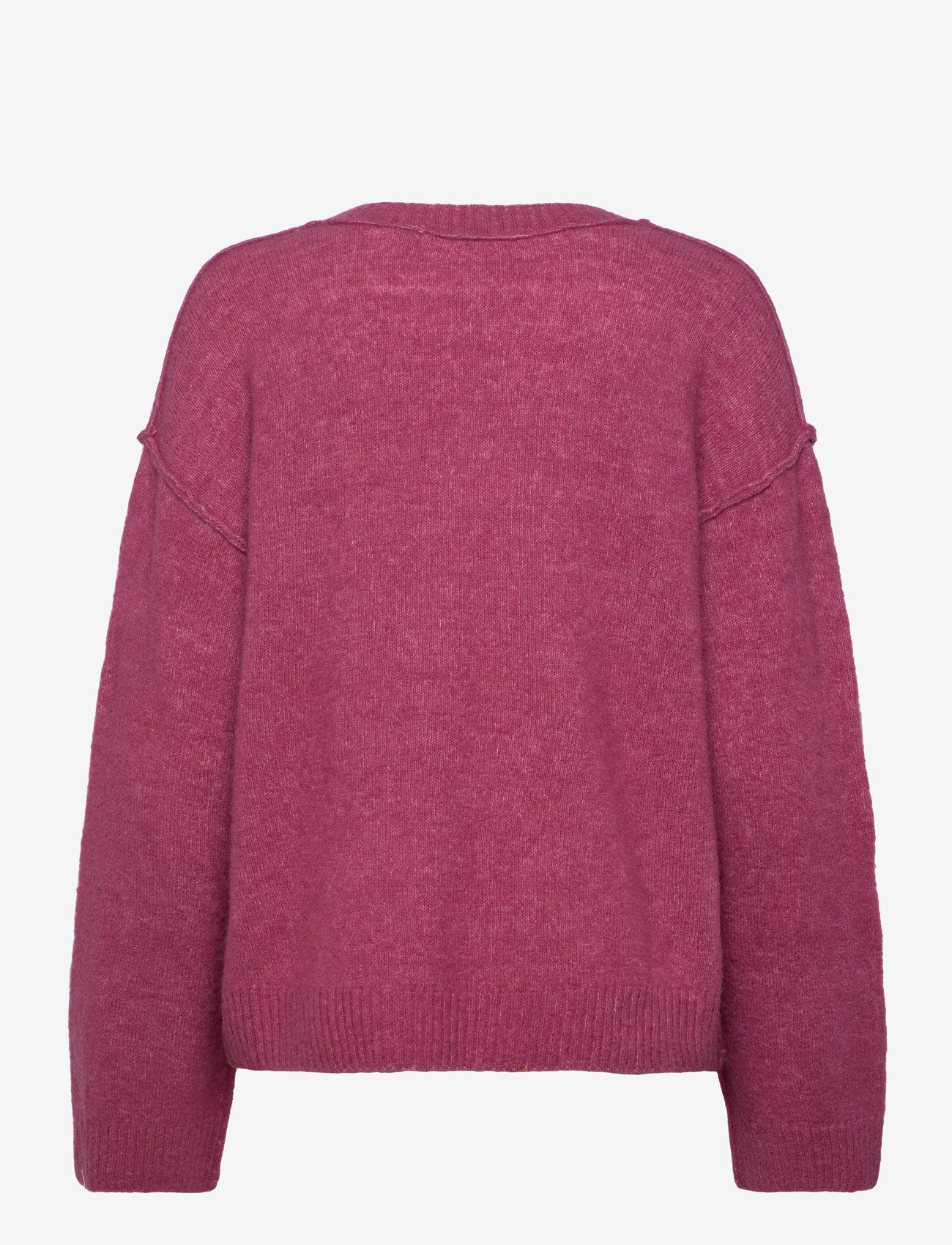 Soft Rebels - SRAllison V-neck Knit - rose wine melange - 2