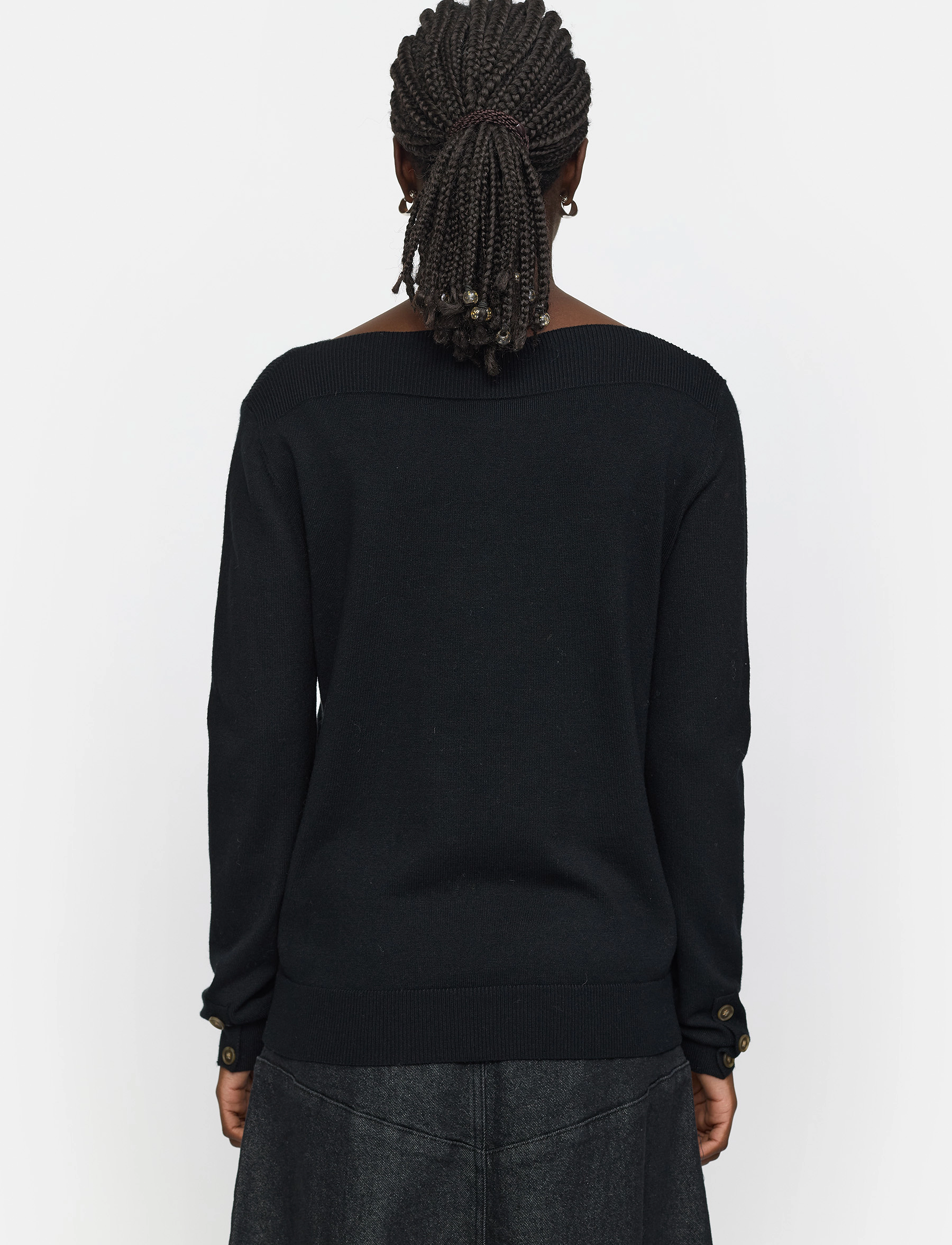 Soft Rebels - SREpira Boatneck Knit - trøjer - black - 3