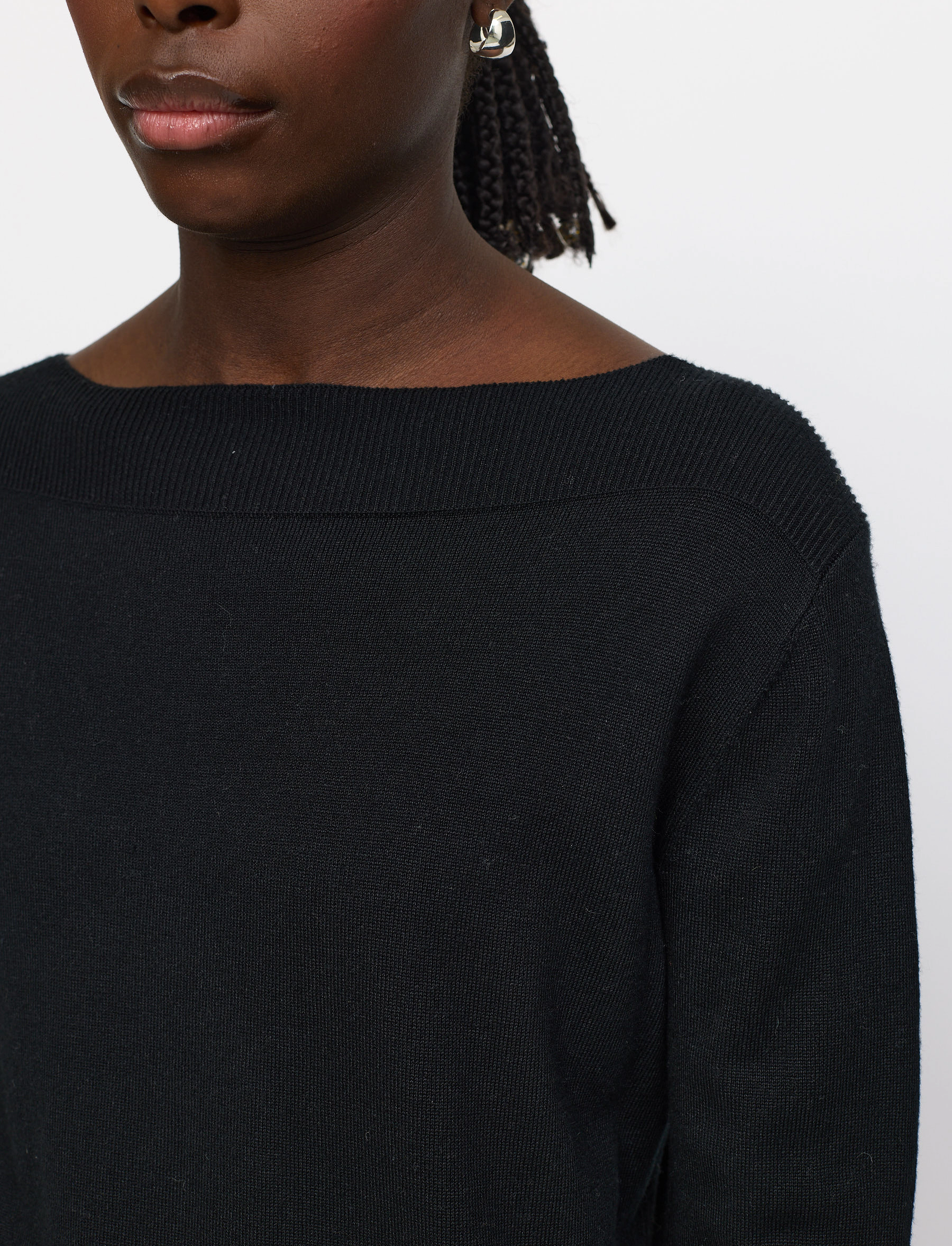 Soft Rebels - SREpira Boatneck Knit - trøjer - black - 4
