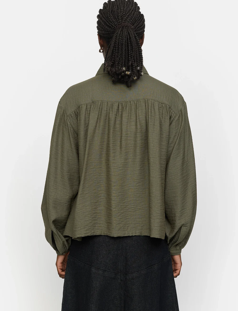 Soft Rebels - SRSydney Blouse - långärmade blusar - tea leaf - 3