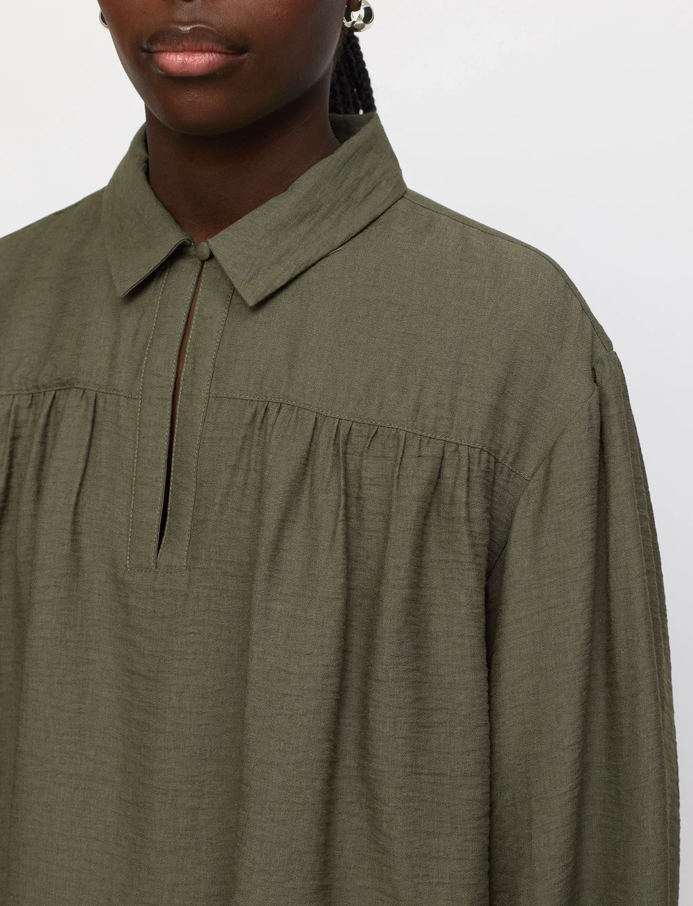 Soft Rebels - SRSydney Blouse - långärmade blusar - tea leaf - 4