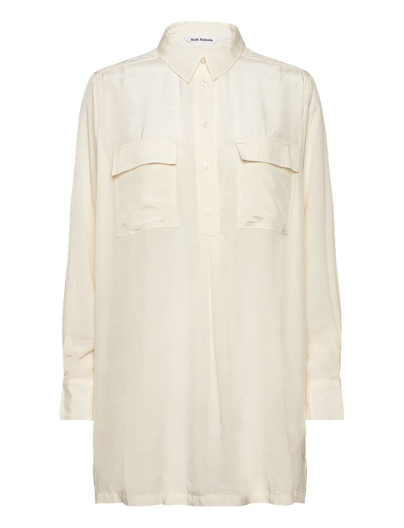 Soft Rebels - SRNikki Shirt - långärmade skjortor - arctic wolf - 1