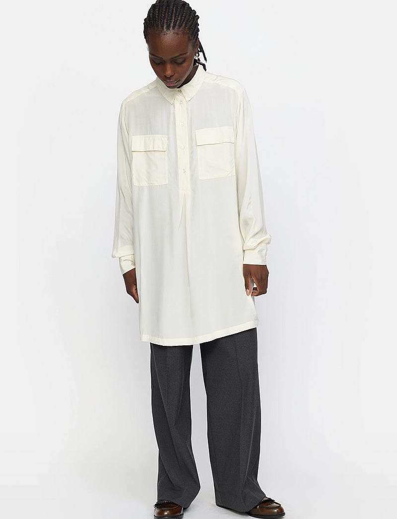 Soft Rebels - SRNikki Shirt - långärmade skjortor - arctic wolf - 0