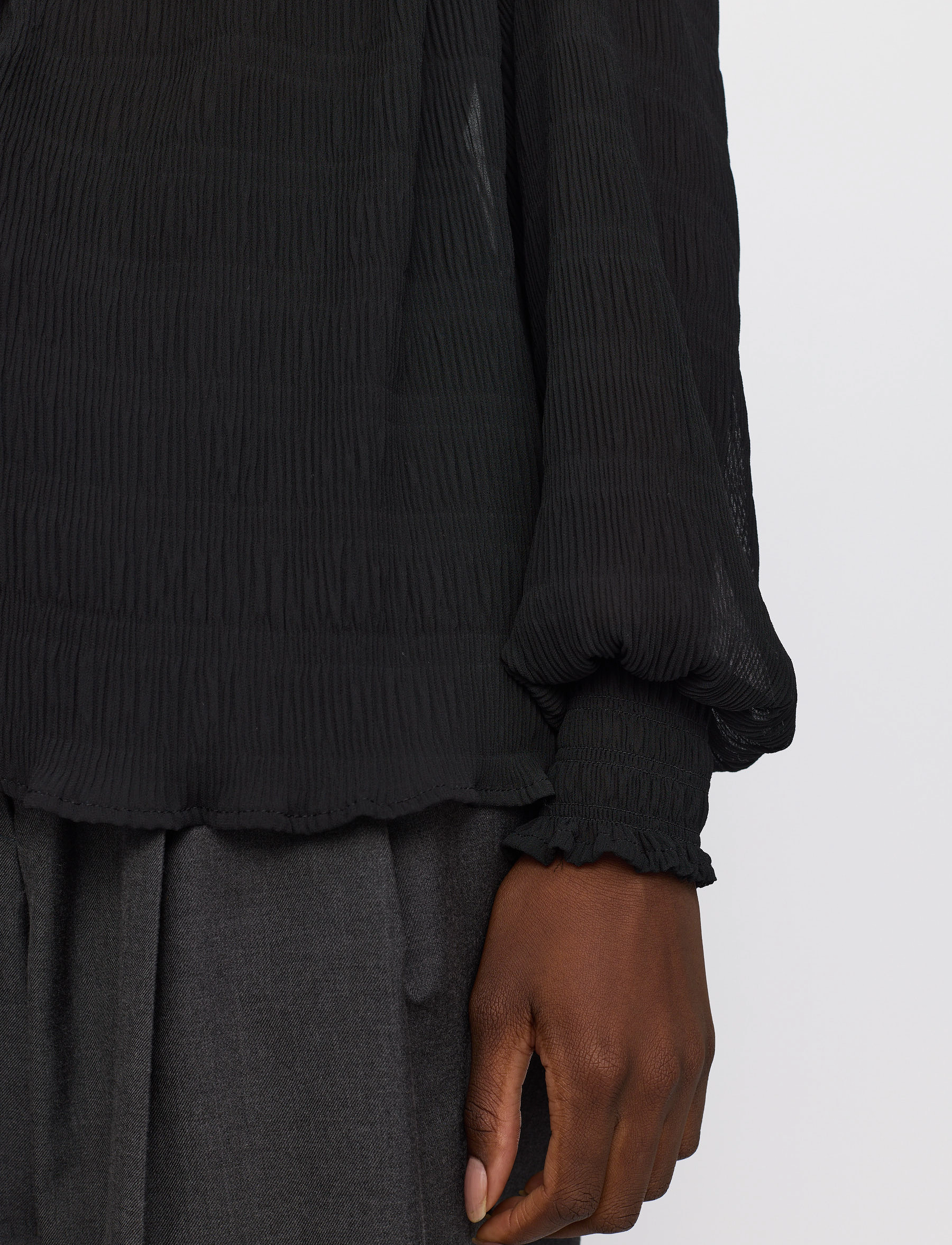 Soft Rebels - SRLucinda Blouse - langärmlige blusen - black - 4