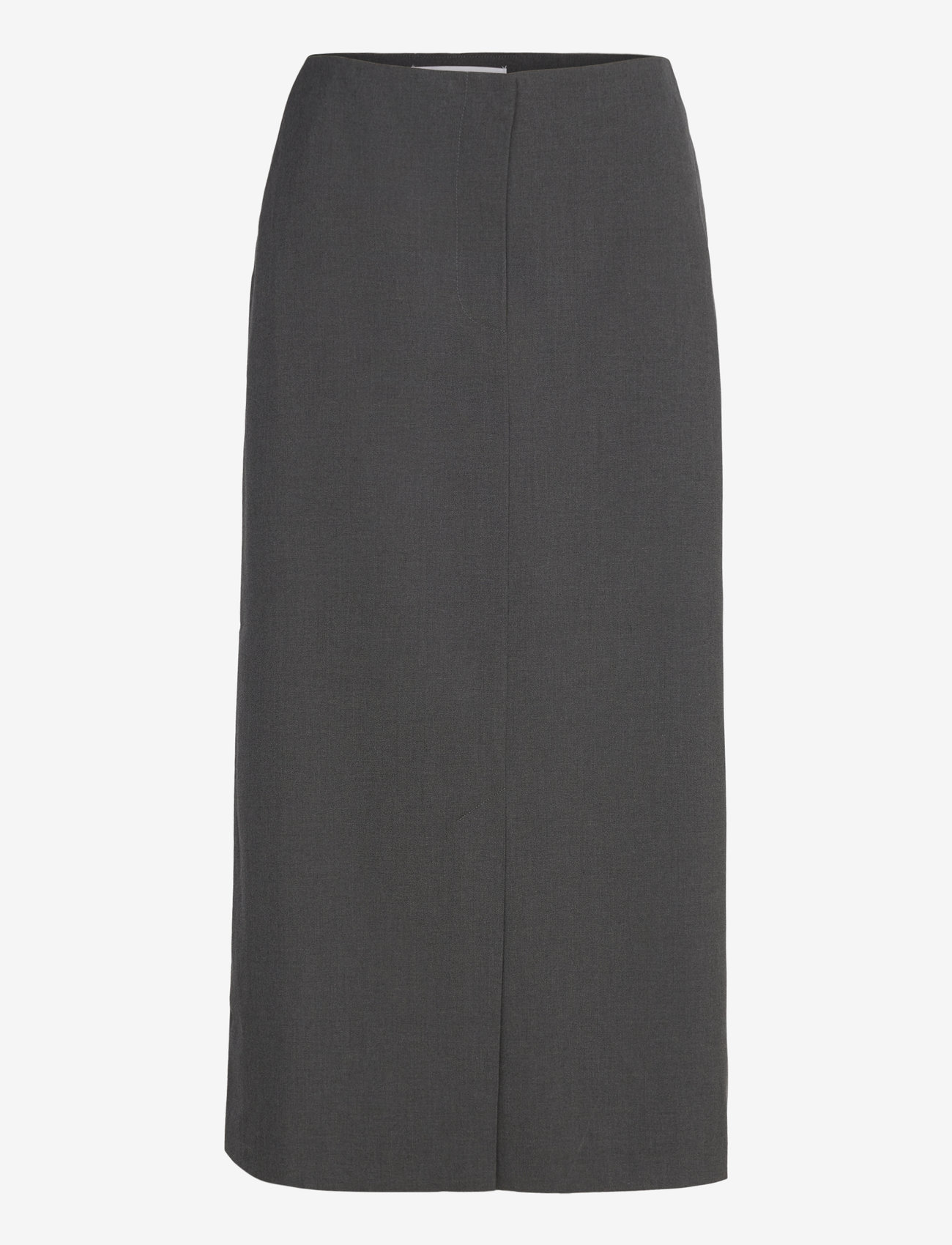 Soft Rebels - SRLori Midi Skirt - GRS - midi nederdele - dark grey melange - 1