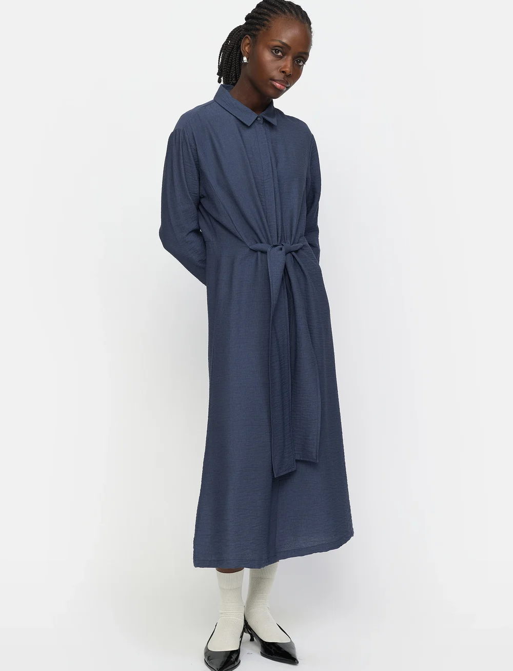 Soft Rebels - SRSydney Midi Shirt Dress - summer dresses - ombre blue - 0