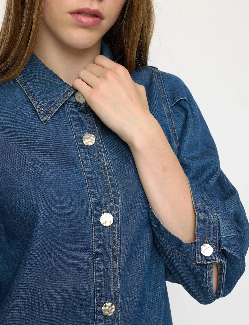 Soft Rebels - SRErin Shirt - teksasärgid - medium blue denim wash - 3