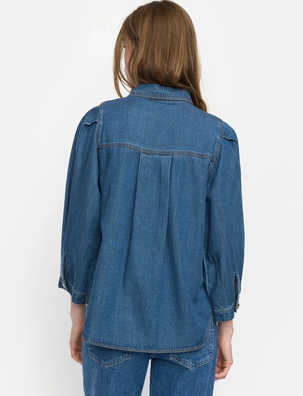 Soft Rebels - SRErin Shirt - teksasärgid - medium blue denim wash - 4