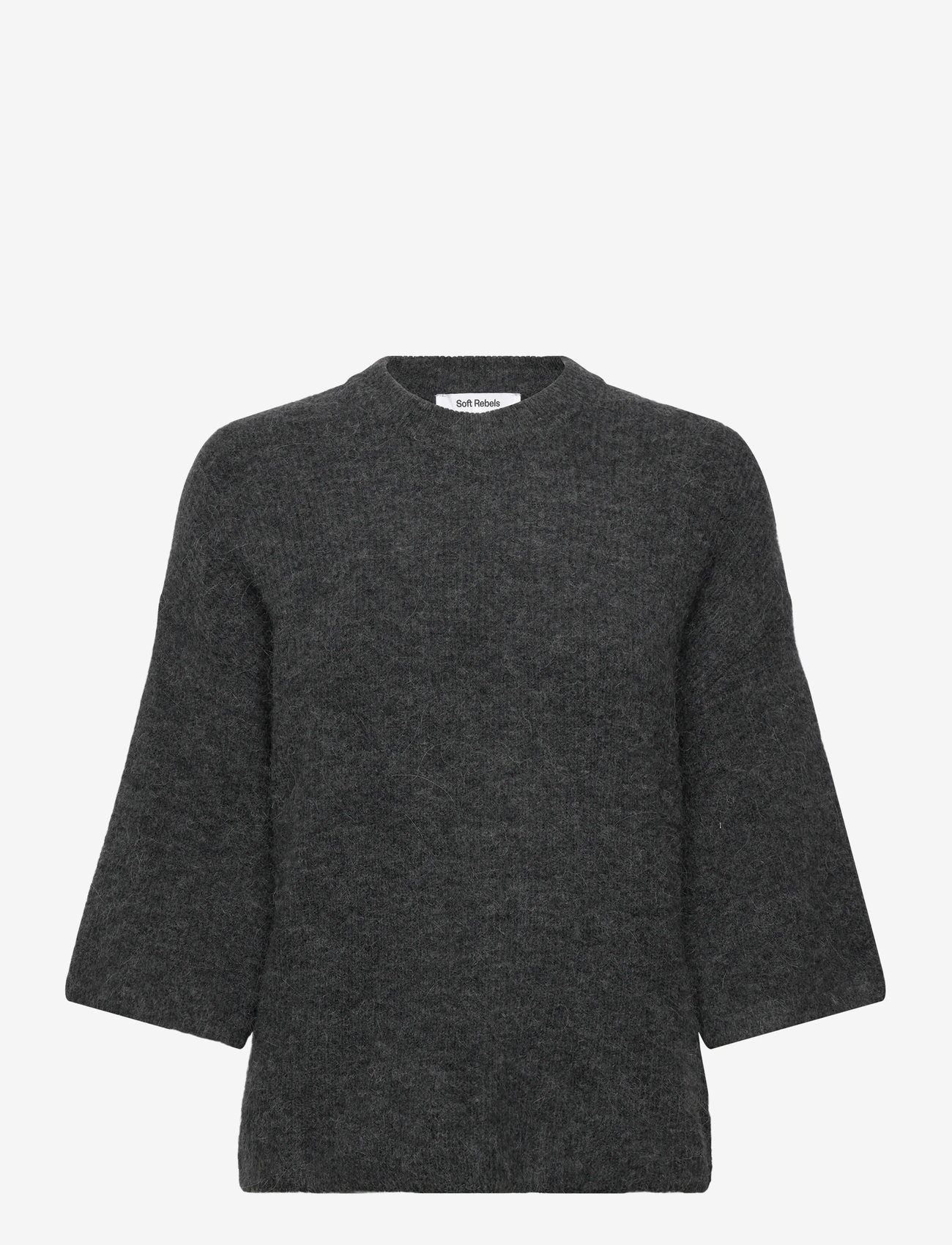 Soft Rebels - SRHema Knit - stickade tröjor - dark grey melange - 1