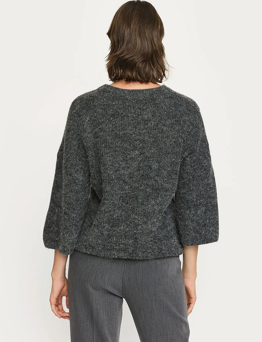 Soft Rebels - SRHema Knit - jumpers - dark grey melange - 3