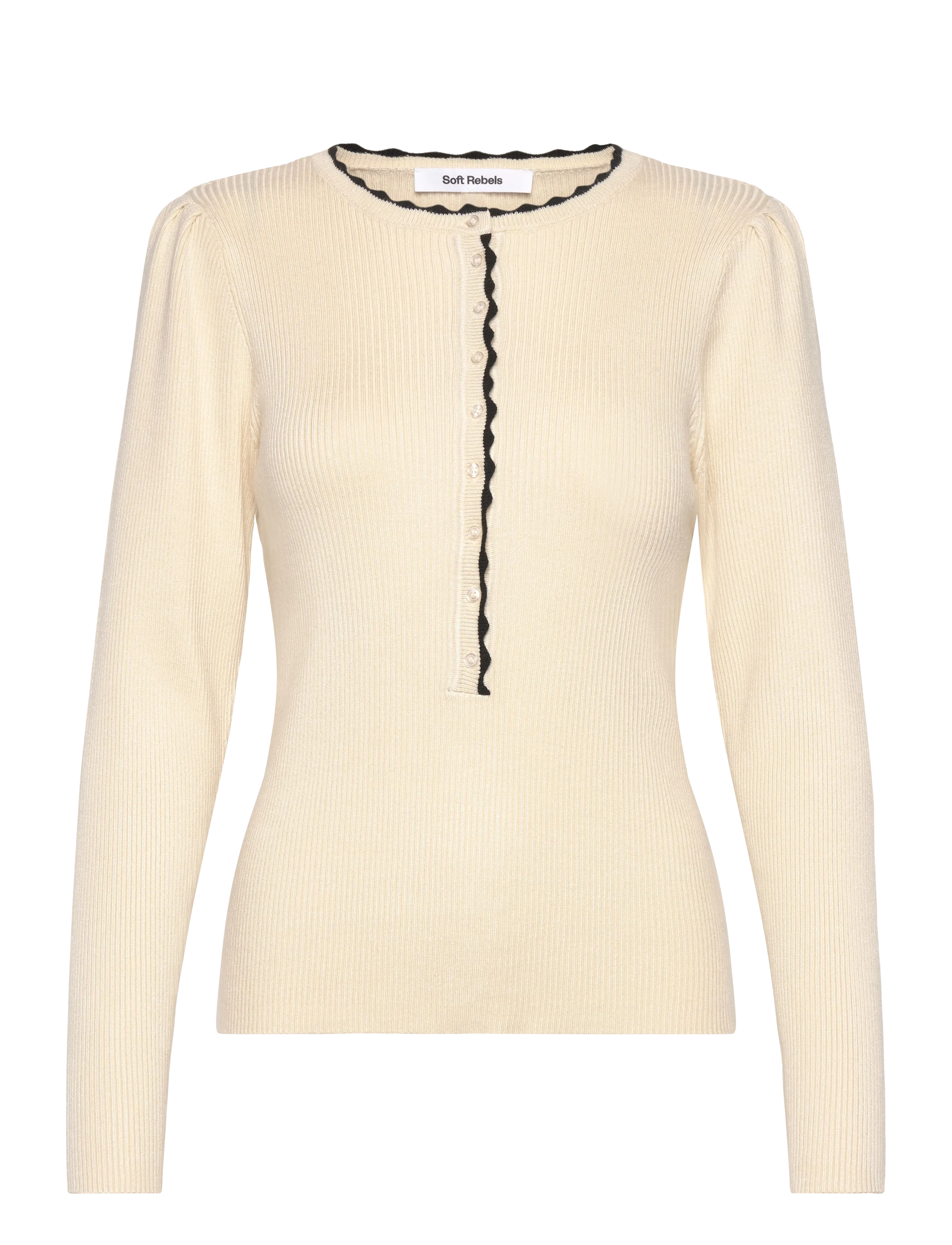 SOFT REBELS Srjude Knit Cream - XXL - Damen